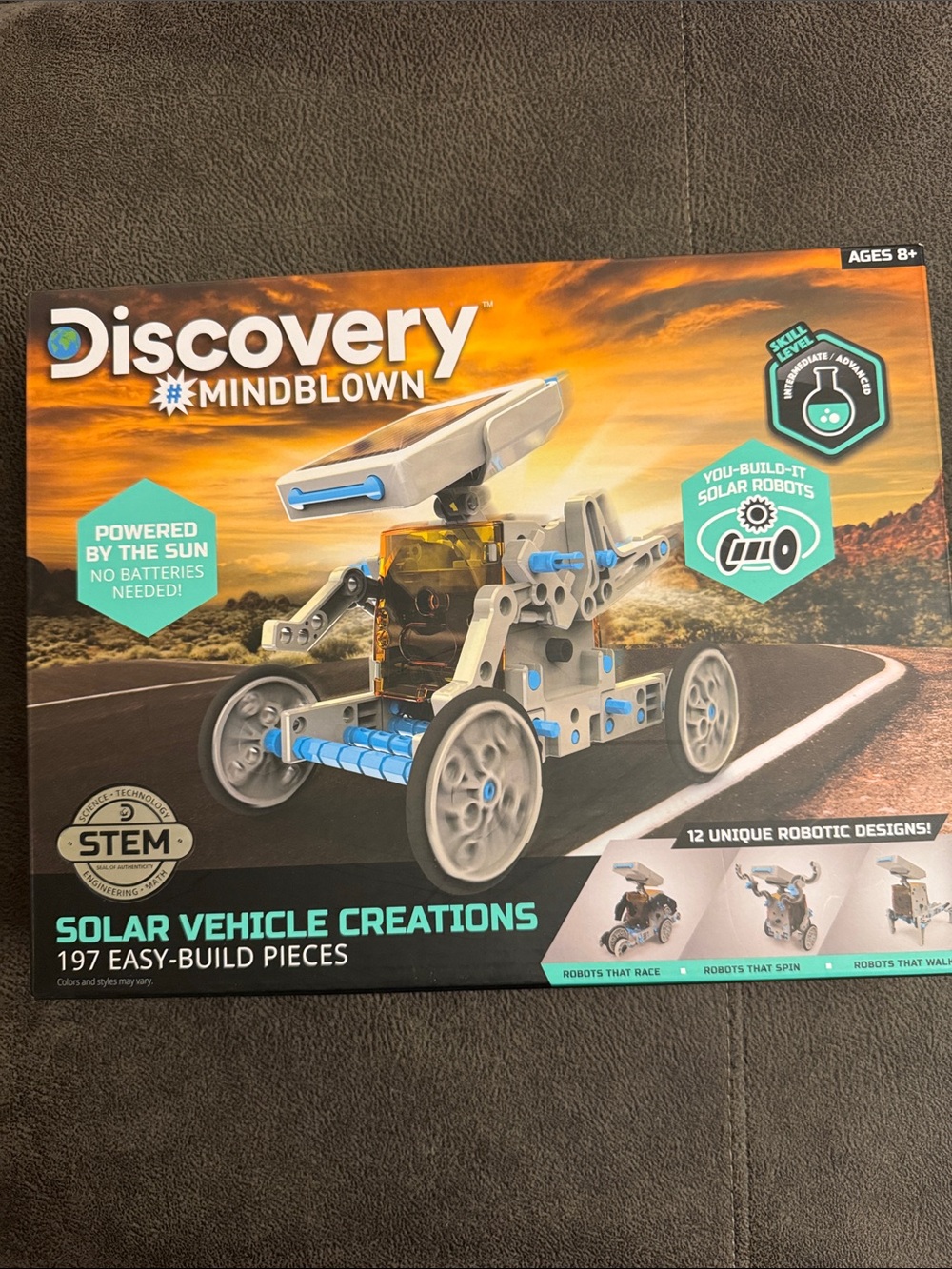 Discovery Solar Vehicle Creations Kit - Blue, Gray & Silver